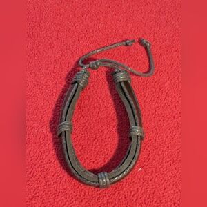 Thick Leather Bracelet For Men Adjustable